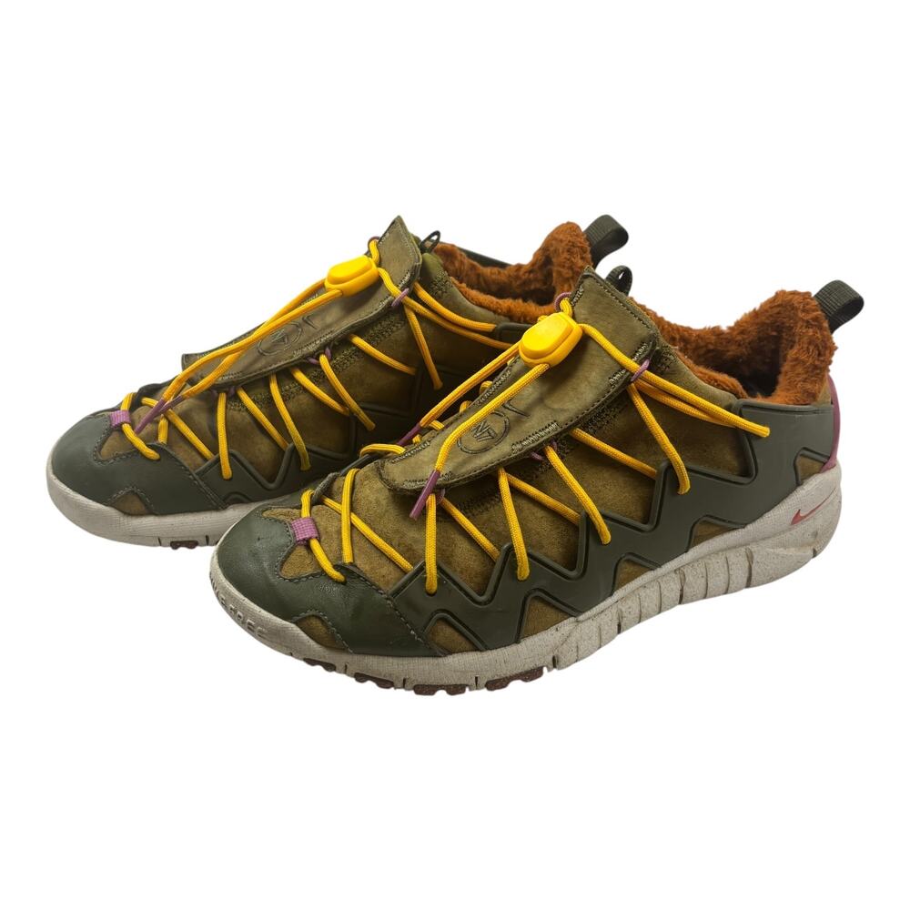 Mens Nike Free Crater Trail Boot 'N7' (Olive Flak/Habanero Red) sneakers with to